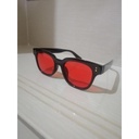 [10014] PL-WW003 Kacamata Hitam Wanita/Pria Sunglasses Korean Fashion Small Candy Color KM02 (PL-WW003-C9/BLACK/RED)