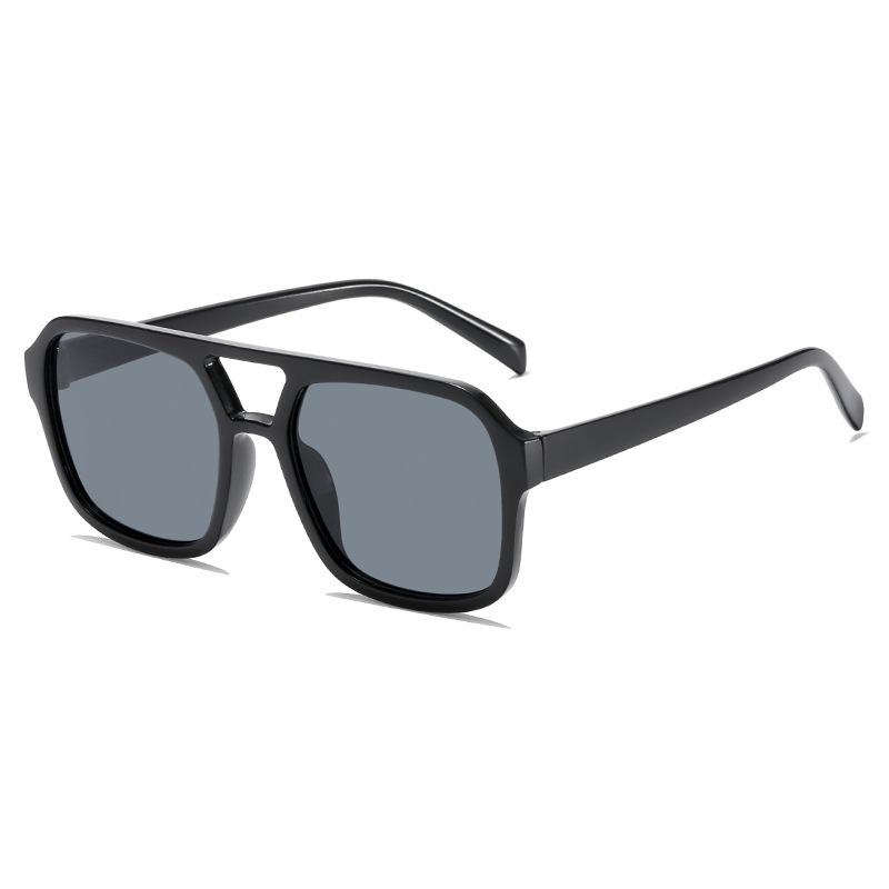 [10572] PL-WW009 Kacamata Hitam Korea Wanita Kacamata Retro Klasik Frame Besar (PL-WW009-Black)