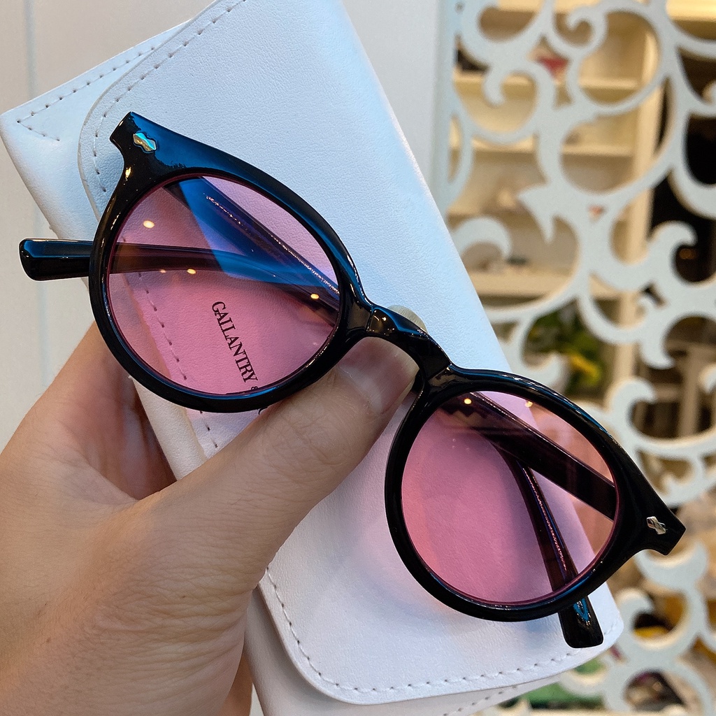 [10693] PL-WW013 Kacamata Wanita Pria Optik Anti Sunglasses Dengan Fashion Sunglasses Kacamata Hitam (PL-WW013-Pink)