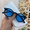 [10695] PL-WW013 Kacamata Wanita Pria Optik Anti Sunglasses Dengan Fashion Sunglasses Kacamata Hitam (PL-WW013-Blue)