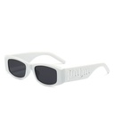 [10701] PL-WW014 Kacamata Pelindung Anti UV Model HipHop Punk Untuk Wanita Pria Fashion Retro Vintage Women Glasses Trendy Style (PL-WW014-White)