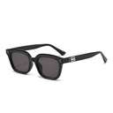 PL-WW016 Kacamata Hitam Wanita Kotak Jenie Kacamata Wanita Fashion Kacamata Sunglasses Anti UV Import (PL-WW016-Black/Tea)