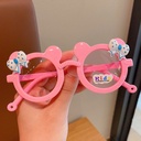 [10898] PL-WW017A Kacamata Fashion Anti Radiasi Kacamata Anak Mouse Pita Imut Sunglasses (PL-WW017A-Pink)