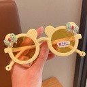 [10901] PL-WW017A Kacamata Fashion Anti Radiasi Kacamata Anak Mouse Pita Imut Sunglasses (PL-WW017A-Yellow)
