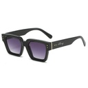 [10941] PL-WW019-P1 Kacamata Premium Ekslusif Square Frame Vintage New Edition Kacamata Wanita (PL-WW019-P1-Black/Gradient)