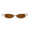 [11055] PL-WW022 Kacamata Stylish Korean Look dengan Lensa Transparan Warna Retro Vibes (PL-WW022-Champagne/Tea)