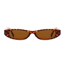 [11056] PL-WW022 Kacamata Stylish Korean Look dengan Lensa Transparan Warna Retro Vibes (PL-WW022-Leopard)