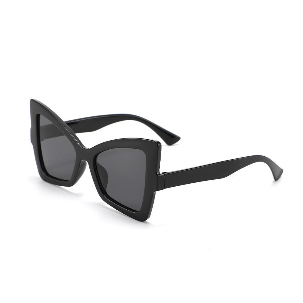 PL-WW023 Kacamata Wanita Oversized Lensa Gradiasi Model Cat Eye Kupu-Kupu Style Vintage
