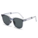 [11279] PL-WW026 Kacamata Hitam Lipat Sunglasses Foldable Anti UV Ultraviolet Model Lipat Untuk Pria Wanita (PL-WW026-Gray)