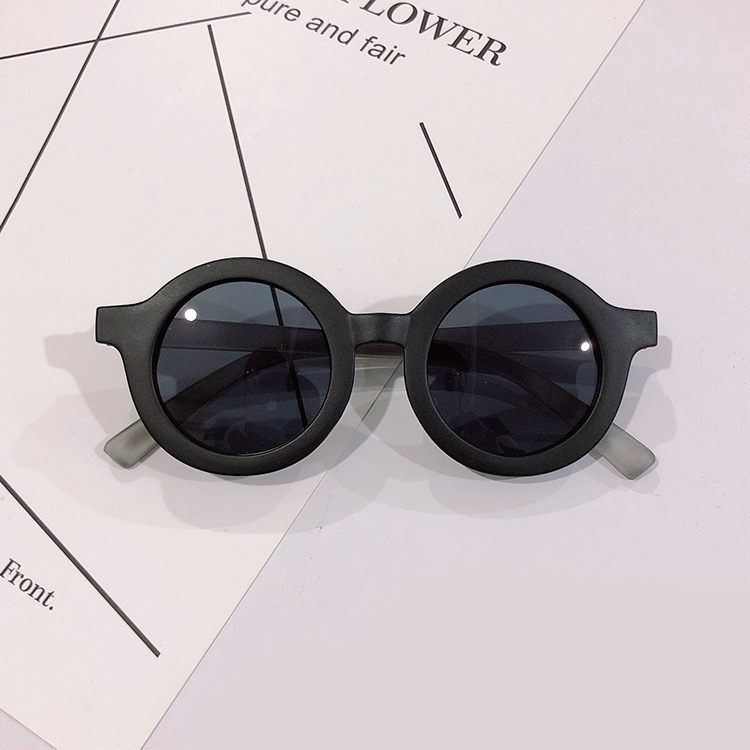 [11358] PL-WW028A Kacamata Anak Lensa Hitam dan Bening Model Frame Bulat (PL-WW028A-Black/Black)