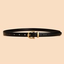 [10746] TP-KL001 Ikat Pinggang Wanita Casual Bahan Pu Belt (TP-KL001-Black)