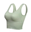 [10775] W-B003 "Clear Stock" Bra Sport Bra Gym Olahraga Wanita Tanpa Kawat Elastis Underwear Female Motif Polos B03 Pakaian Dalam (W-B003-AW/Green)