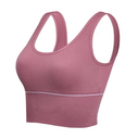 [10776] W-B003 "Clear Stock" Bra Sport Bra Gym Olahraga Wanita Tanpa Kawat Elastis Underwear Female Motif Polos B03 Pakaian Dalam (W-B003-AW/Red)