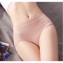 [10629] W-CD001 "Clear Stock" Celana Dalam Wanita Briefs Elastis Seamless Mid Waist Bahan Katun CD01 Pakaian Dalam (W-CD001-25 Pink)