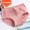 [11228] W-CD001 Celana Dalam Wanita Briefs Elastis Seamless Mid Waist Bahan Katun CD01 Pakaian Dalam (W-CD001-18 Pink)