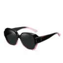 [11521] PL-H056 Kacamata Hitam Anti Silau Musim Panas Unisex (New Product) (PL-H056-Pink/Black)