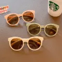 [11585] PL-H052A Kacamata Hitam Anak Children's Sunglasses Trendy UV Protection (New Product) (PL-H052A-Purple/Black)