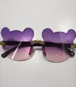 [11677] PL-MX001A Kacamata Beruang Hitam Untuk Bayi Usia 0-8 Tahun Kacamata Anak/Bayi A3 (PL-MX001A-Purple/Pink)