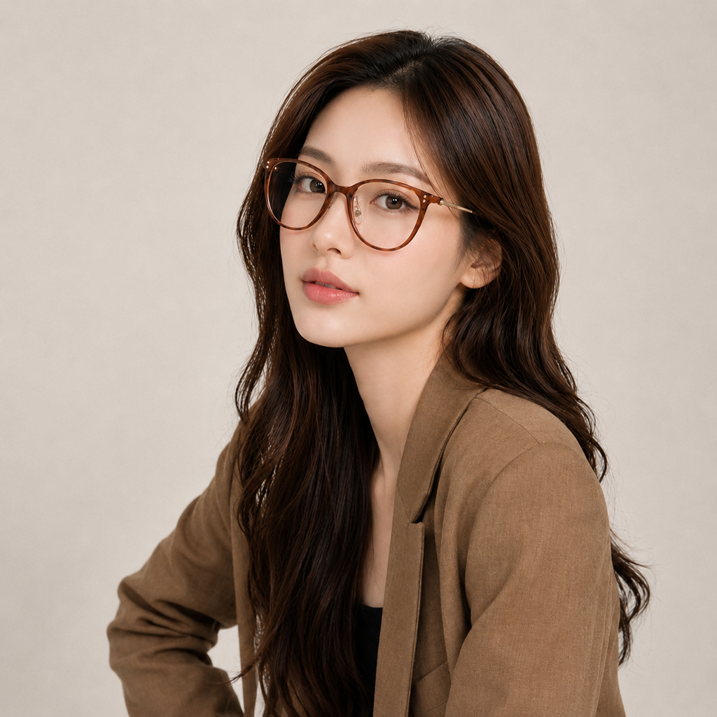M-AR004-P2 Kacamata Premium Anti Radiasi dengan Frame Cat Eye Fleksibel Lentur Anti Patah (New Product)