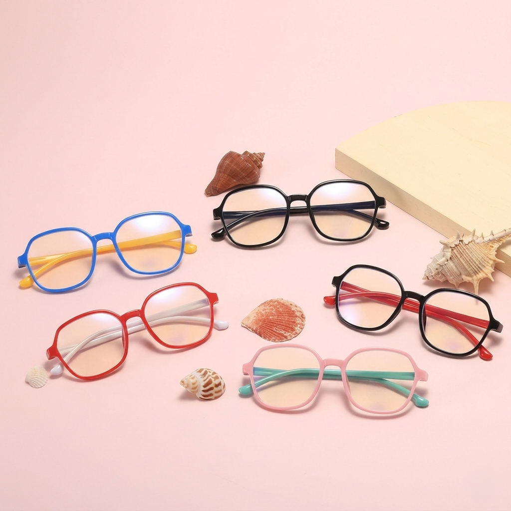 PL-AR024A Kacamata Anak Anti Radiasi Fashionable Anti-Blue Light Simple Style Kidsren's New (New Product)