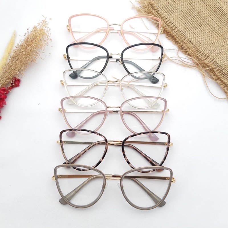 PL-ARPT003 Kacamata Cat Eye Anti Radiasi Dan Photocromic