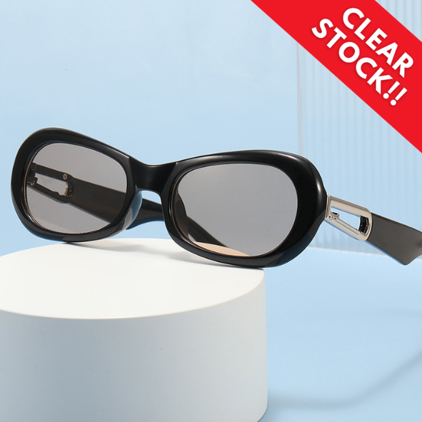 PL-H042 "Clear Stock" Kacamata Hitam Stylish Fashion Elegan Streetwear Kekinian Retro Chic Fashion Pria & Wanita