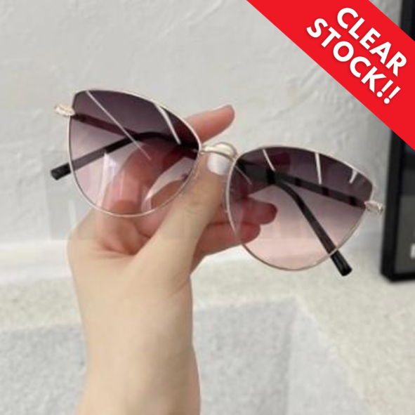 PL-MX003 Kacamata Wanita Hitam Cat Eye Anti Radiasi UV Fashion Sunglasses Eyewear Kacamata Fashion "Clear Stock"