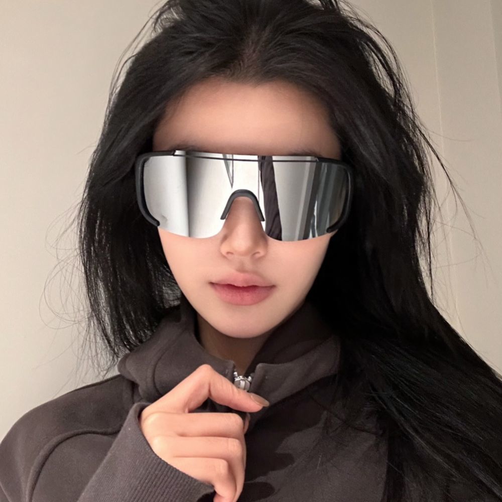 PL-MX018 Kacamata Sepeda Viral Anti UV Kacamata Hitam Besar Sporty Sunglasses Pria Wanita
